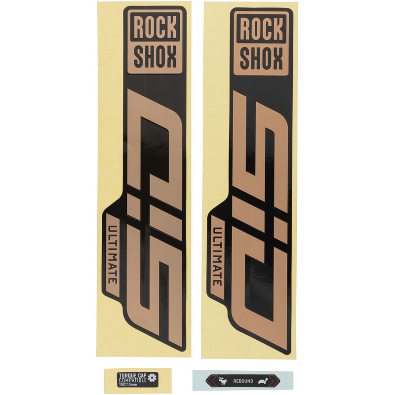 Rockshox Fork Decal Kit – SID Ultimate, 27.5″/29″, Matte Copper Foil/High Gloss Black