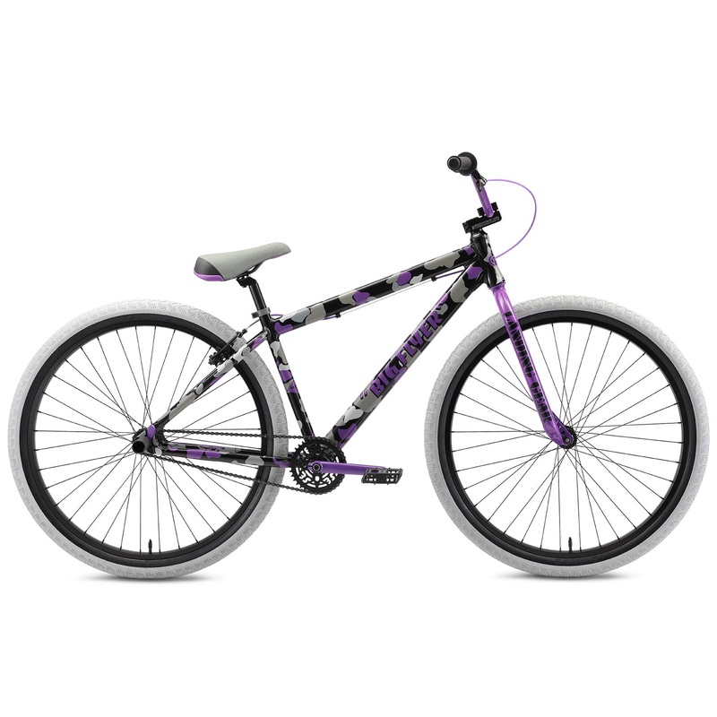 SE Bikes Big Flyer 29″ BMX Freestyle Bike-Purple Camo