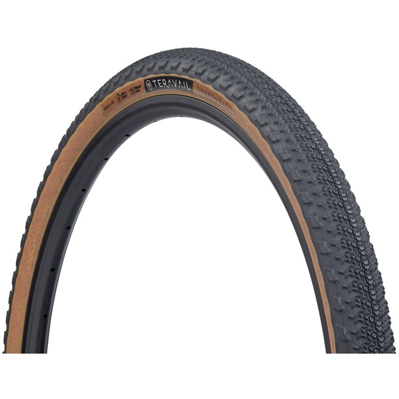 Teravail Cannonball Tire – 650b x 47, Tubeless, Folding, Black, Durable, Fast Compound