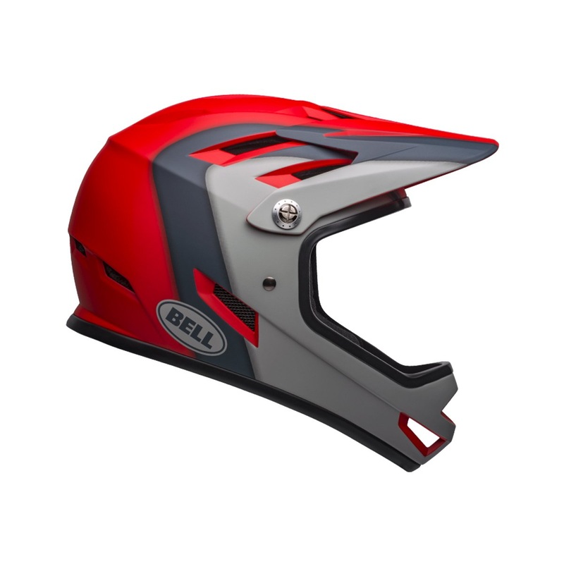 Bell Sanction Full Face Helmet – Presences – Matt Crimson-Slate-Gray