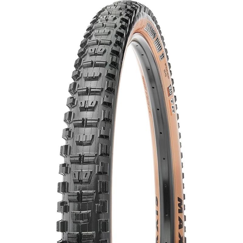 Maxxis Minion DHR II Tire – 29 x 2.6 Tubeless Folding Black/Dark Tan Dual EXO Wide Trail