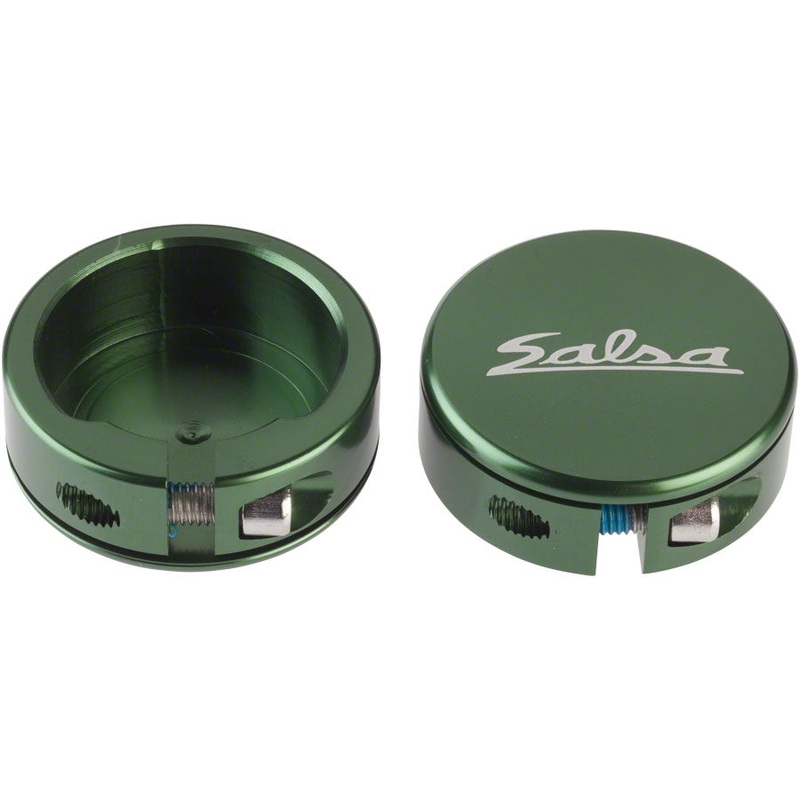 Salsa Lock-On Collars Closed-End Dark Green
