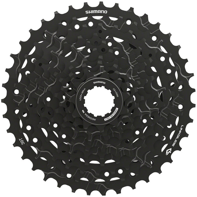 Shimano CUES  CS-LG300-10 Cassette – 10-Speed 11-39t LINKGLIDE Black