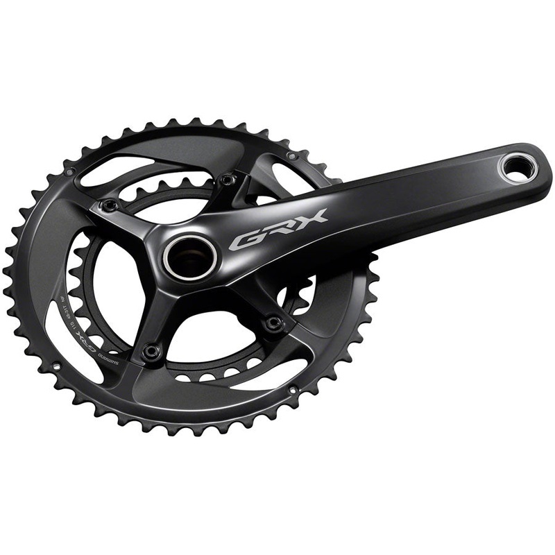 Shimano GRX FC-RX810-2 Crankset – 175mm, 11-Speed, 48/31t, 110/80 BCD, Hollowtech II Spindle Interface, Black OEM