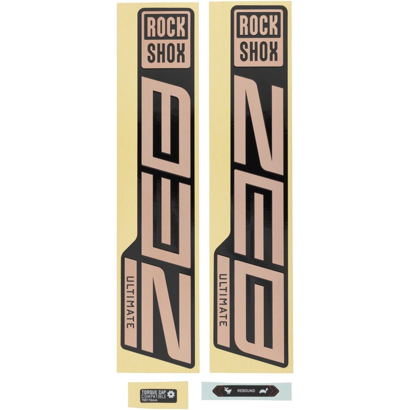 RockShox Fork Decal Kit – ZEB Ultimate 27/29″ Matte Copper Foil/High Gloss BLK