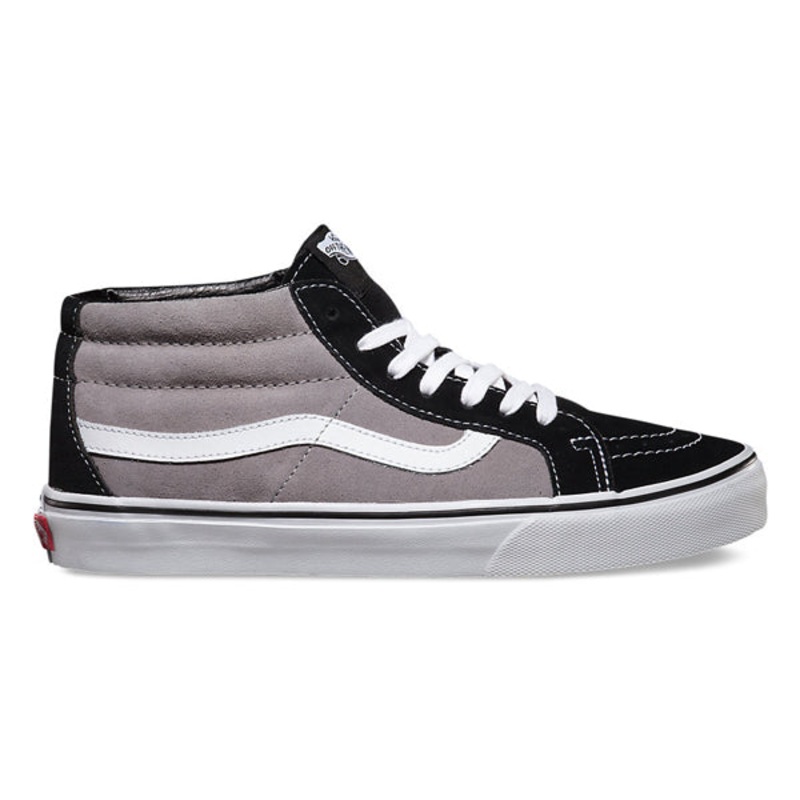 Vans SK8 Mid Reissue Shoes-Black/Frost Gray