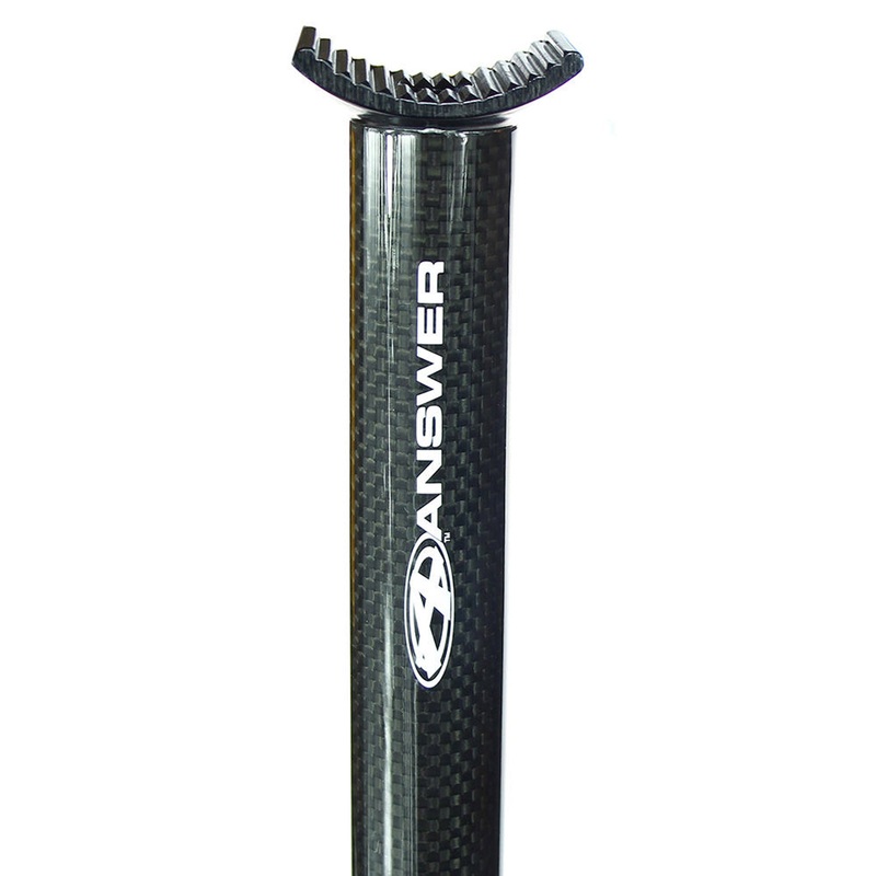 AnswerBMX Carbon Pivotal Seatposts  Lightweight, CNC Machined Aluminum Head, Strong Carbon Fiber, Low Profile Drop Design, 26.8mm & 27.2mm Diameters