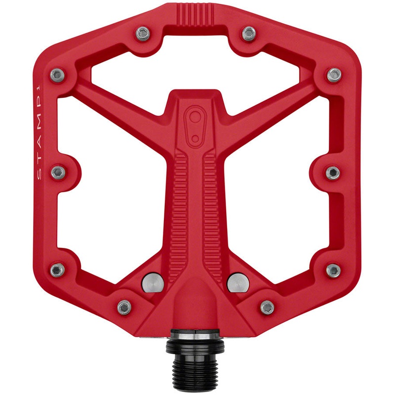Crankbrothers Stamp 1 Gen 2 Pedals – Platform Composite 9/16″ Red Small
