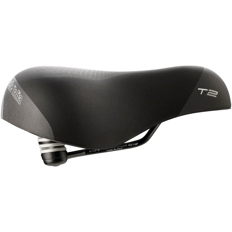 Selle Italia T2 Flow Saddle – Fec Alloy, Black, L2