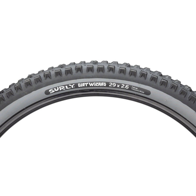 Surly Dirt Wizard Tire – 29 x 2.6, Tubeless, Folding, Black/Slate, 60 tpi
