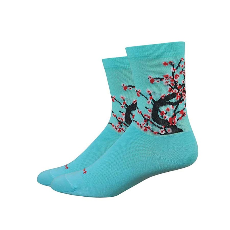 DeFeet Aireator 4″ Socks Neptune/Black/Red S