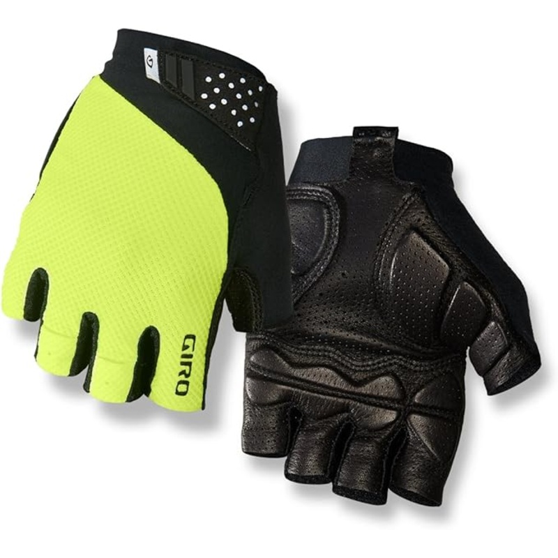 Giro Monaco II Gel Men’s Road Cycling Gloves – Highlight Yellow (2020), Small