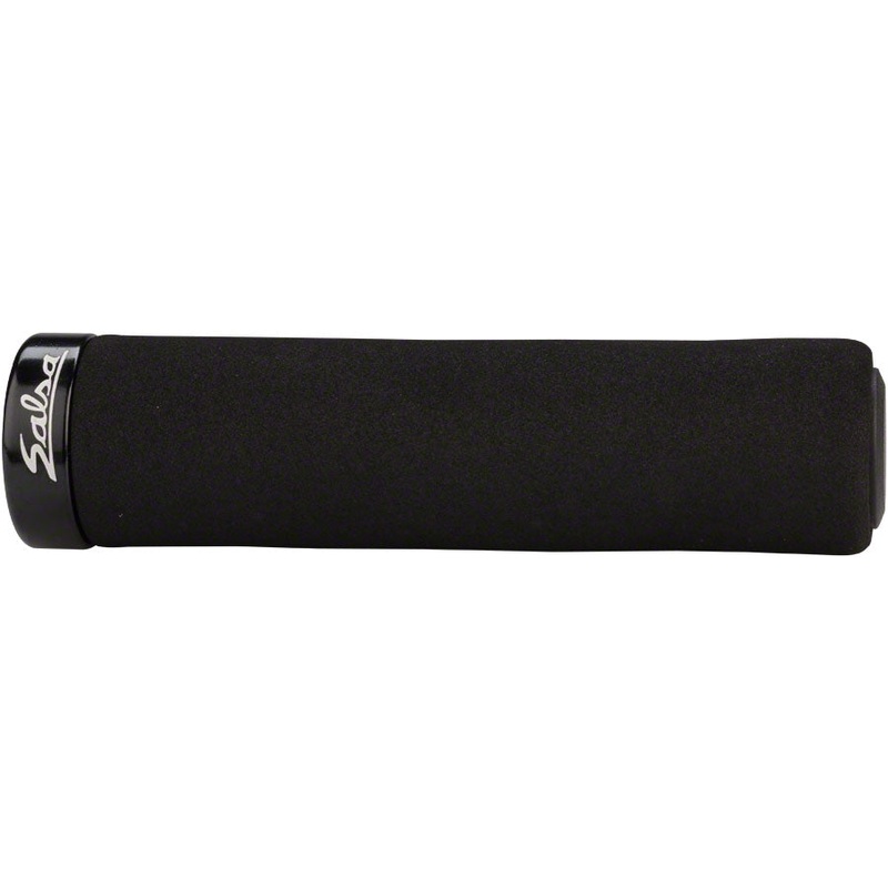 Salsa Fat Foam Lock-On Grips – Black, Lock-On