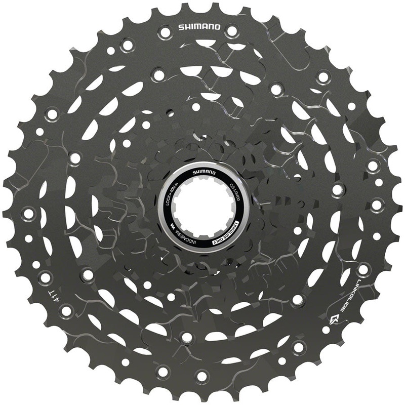 Shimano CUES CS-LG400-9 Cassette – 9-Speed, 11-41t, Black