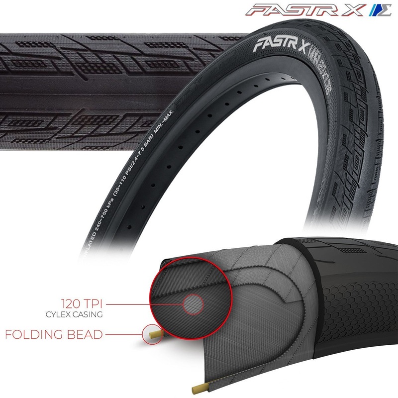 TIOGA FASTR-X S-SPEC TIRES – 120 TPI – Folding Bead