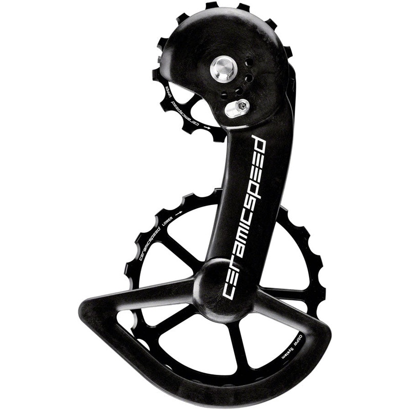 CeramicSpeed OSPW X Pulley Wheel System Shimano GRX RX820 2×12 – Coated Races Aluminum Pulley Carbon Cage BLK