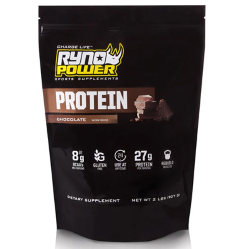 Ryno Power,Protein Powder Chocoalte,10 Serving,1Lb. Protein Premium Whey Powder  Nutrition