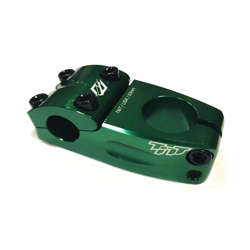 TNT Threadless BMX Race Stem – 48mm – Green – USA Made