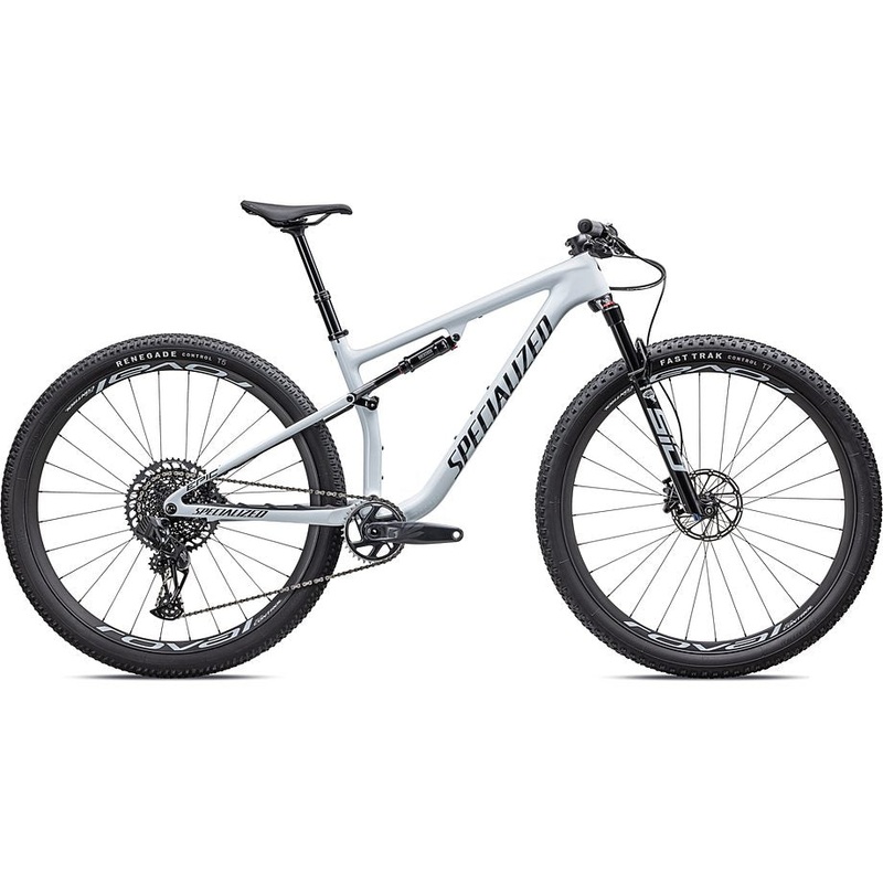 2023 Specialized epic expert bike gloss morning mist / metallic dark navy l