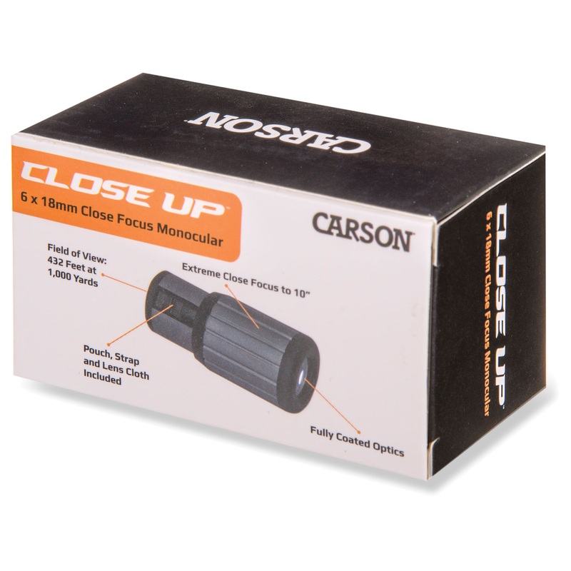Carson Optical Closeup 6×18 Compact Monocular Binoculars