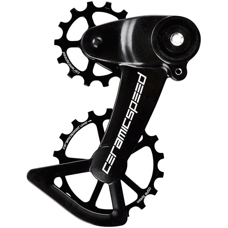 CeramicSpeed OSPW X Pulley Wheel System SRAM Eagle AXS – Alloy Pulley Carbon Cage BLK