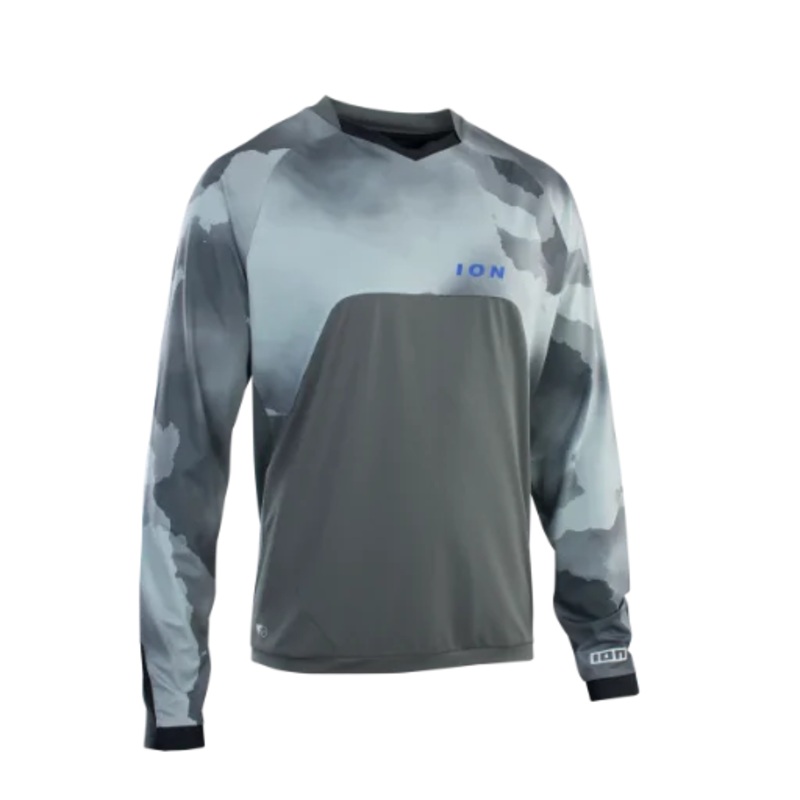 ION Traze Amp AFT Long Sleeve MTB Jersey – Thunder Gray