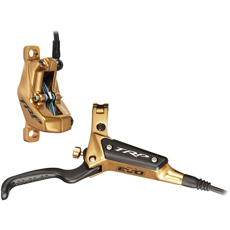 TRP DH-R EVO HD-M846 Disc Brake and Lever – Front, Hydraulic, Post Mount, Gold