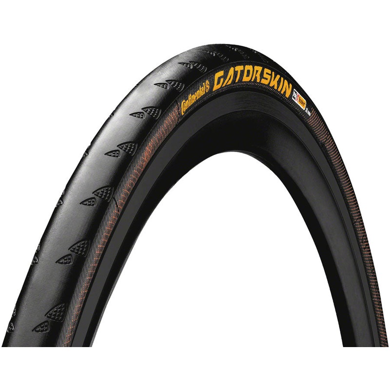 Continental Gatorskin Tire – 700 x 25 Clincher Folding Black PolyX Breaker