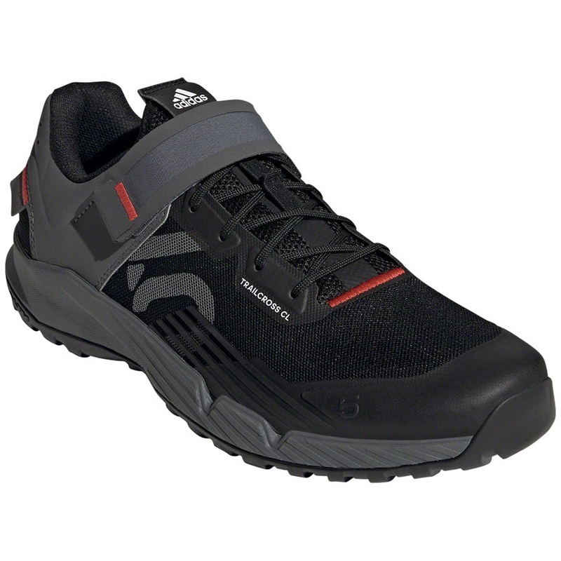 Five Ten Trailcross Mountain Clipless Shoes – Mens Core BLK/Gray Three/Red 6.5