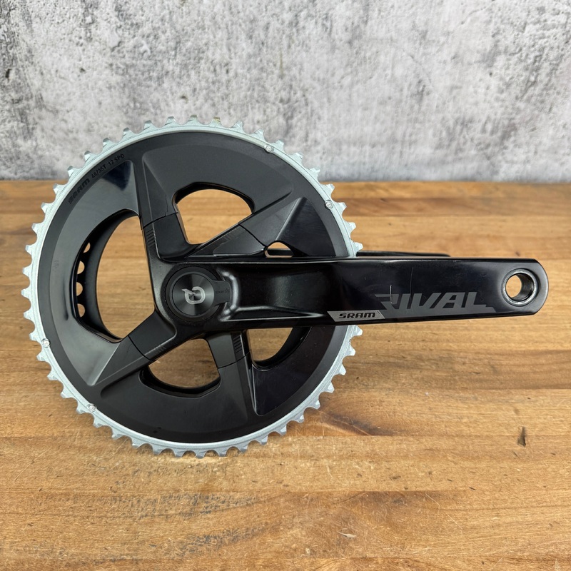 Low Mile! SRAM Rival AXS 175mm 48/35 12-Speed Quarq Power Meter DUB Crankset