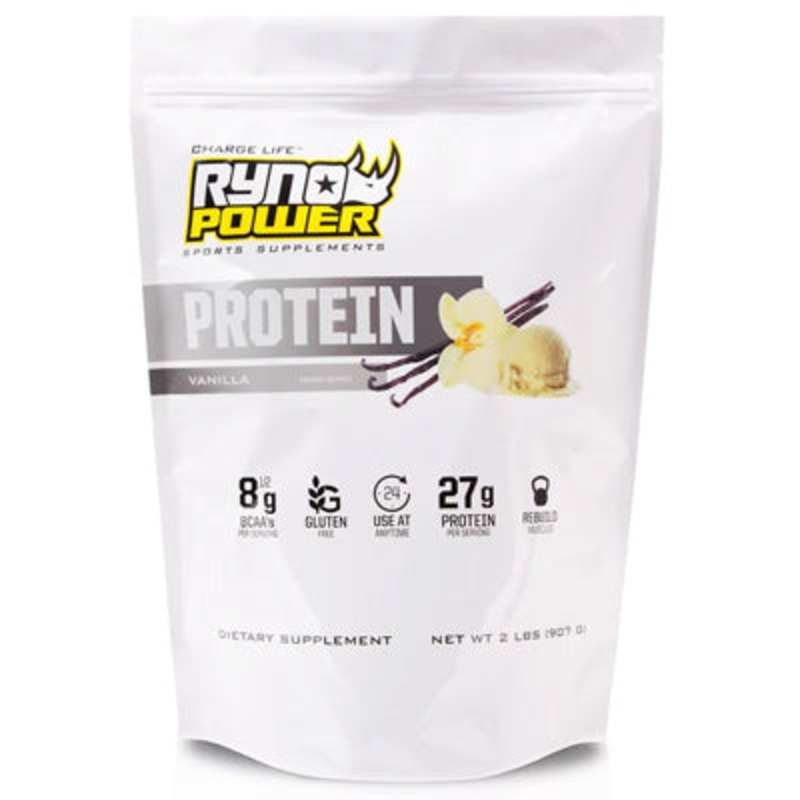 Ryno Power,Protein Powder Vanilla,20 Serving,2Lb. Protein Premium Whey Powder  Nutrition