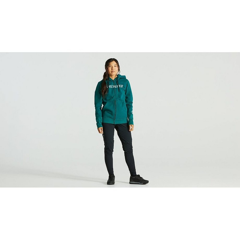 Specialized legacy wordmark zip-up hoodie wmn tropical teal xxl