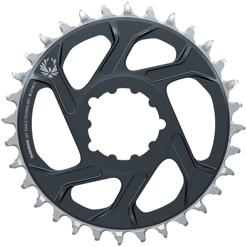 SRAM Eagle X-SYNC 2 Direct Mount Chainring – 32t, Direct Mount, 3mm Offset, For Boost, Lunar/Polar Grey