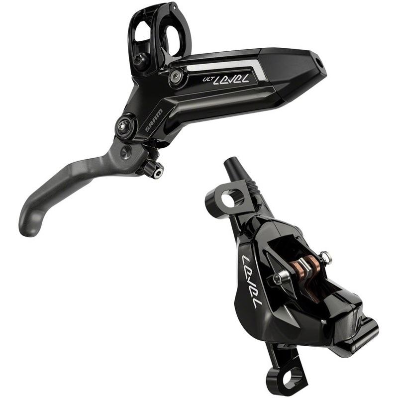 SRAM Level Ultimate Stealth Disc Brake and Lever – Rear, Post Mount, 2-Piston, Carbon Lever, Titanium Hardware, Gloss