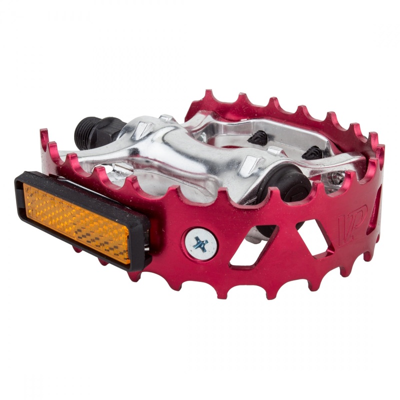 Black Ops 747 Bear Trap Caged Pedals 9/16″ Chromoly Spindle Alloy Body Ano-Red