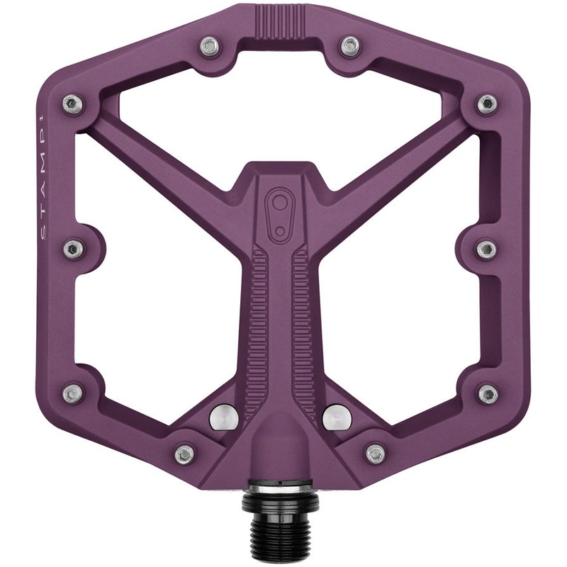 Crankbrothers Stamp 1 Gen 2 Pedals – Platform Composite 9/16″ Purple Large