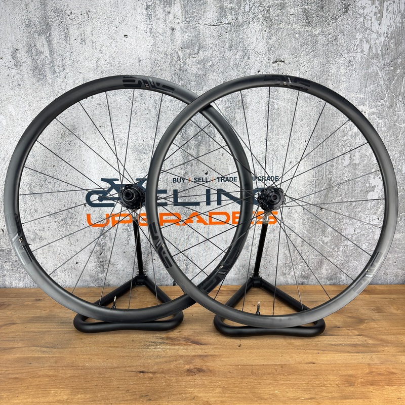 Low Mile! Enve SES 2.3 Carbon Hookless Tubeless Disc Road Bike Wheelset 700c 1276g