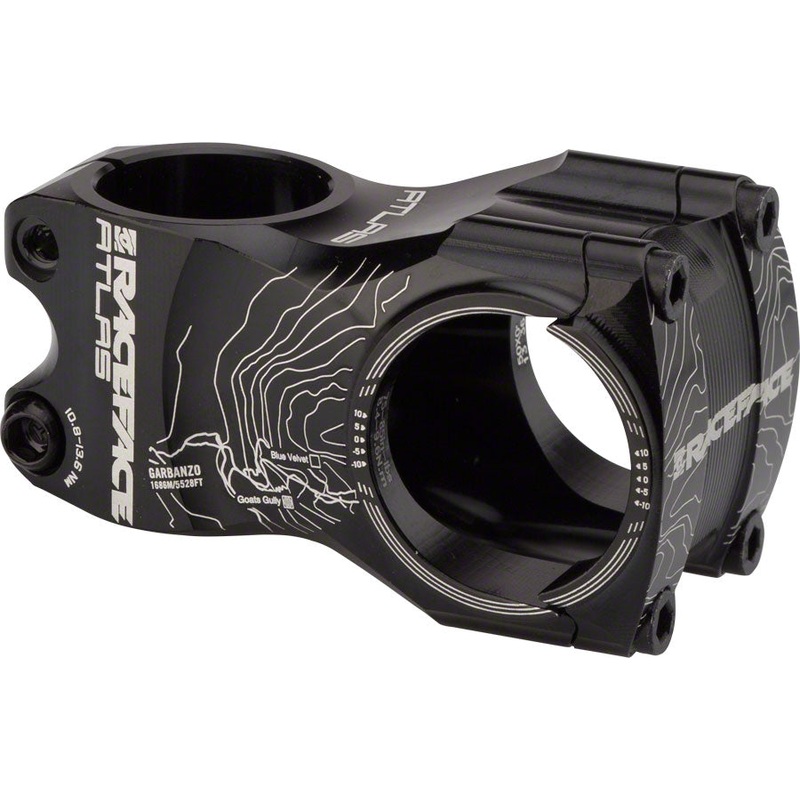 Race Face Atlas 35 Bar Clamp Stem, 50mm Length +/- 0 degree Black
