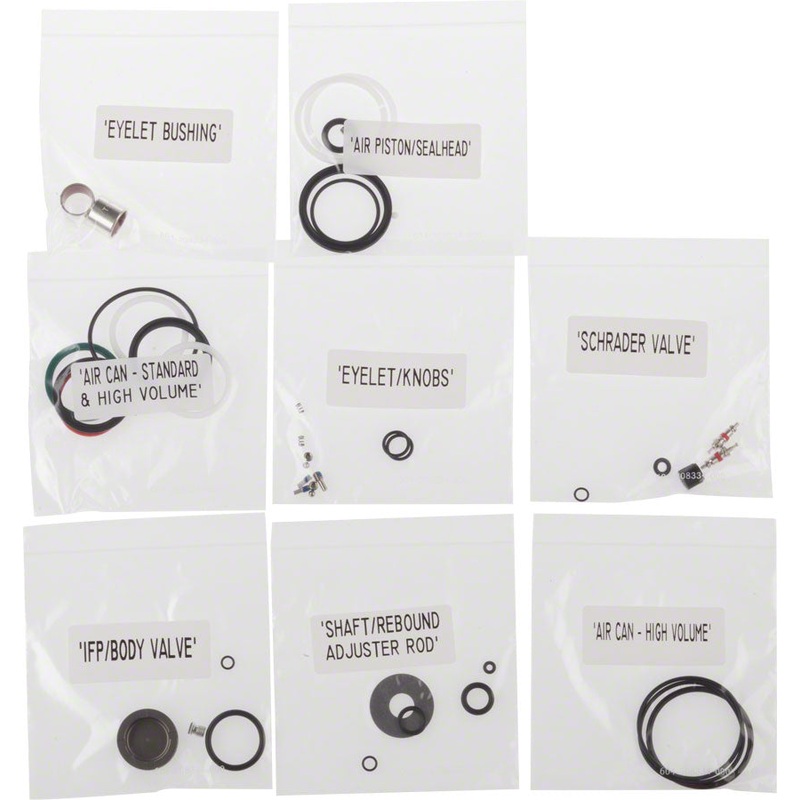 RockShox Rear Shock Service Kit, Full: Monarch B1 (RL) C1 (R,RT,RT3) D1 (RT3)