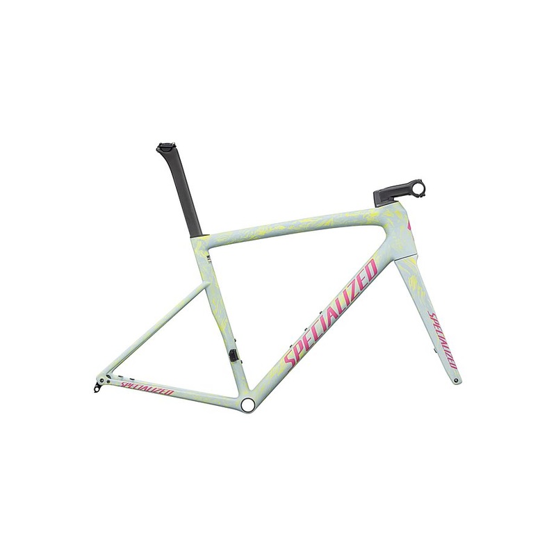 Specialized tarmac sl8 frmset satin ion metallic / sea foam strata / rebel pink 61