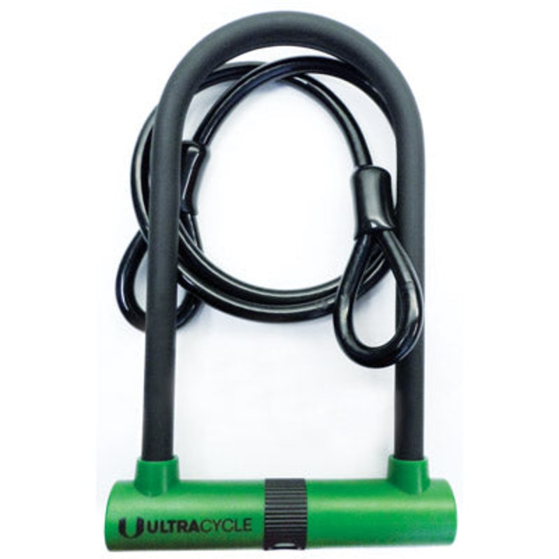 Uc U-Lock, Long, Model 1471 4.25”X11” W/10Mm 4′ Cable U-Lock & Cable  Locks