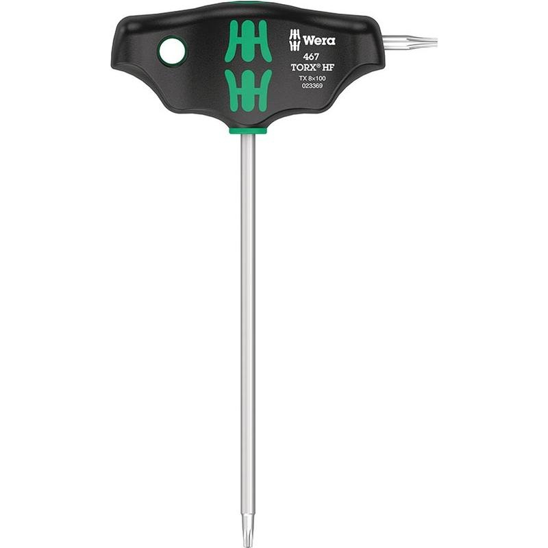 Wera, 467 T-handle Torx, Torx Wrench, Torx 8 x100mm With HF
