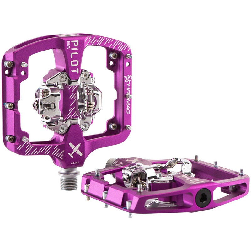 Chromag Pilot BA Pedals – Dual Sided Clipless, 9/16″, Purple, Wide