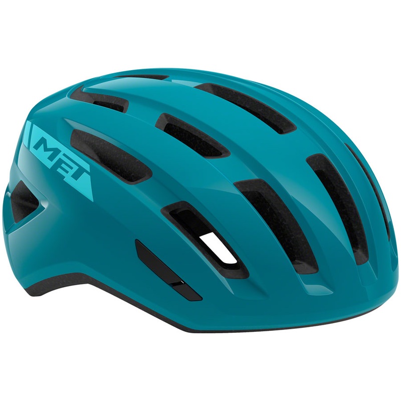 Road Bike Helmet MET Miles Mips – Teal Glossy, Medium