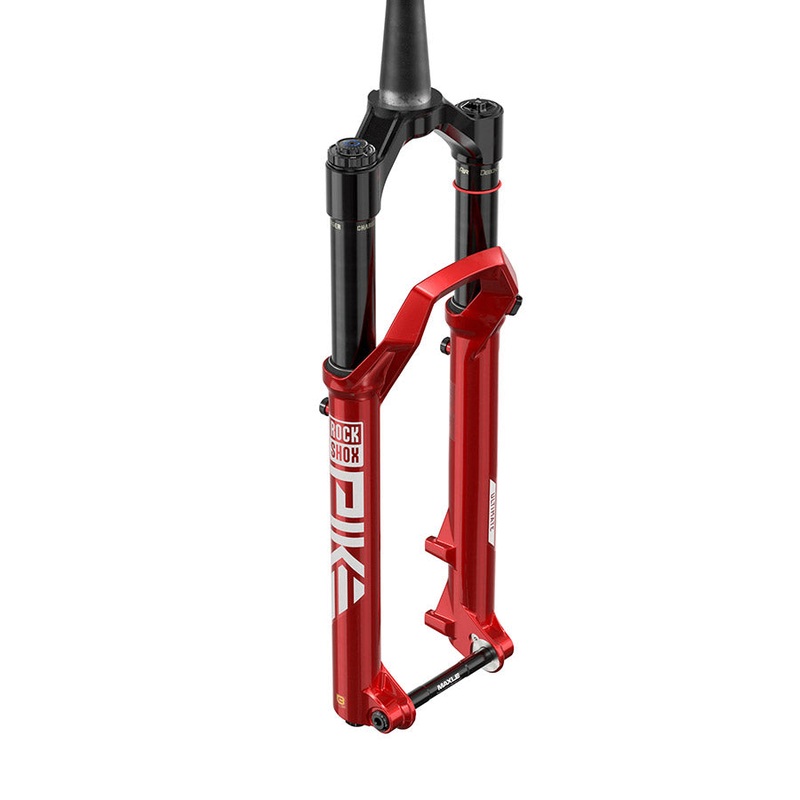 RockShox Pike Ultimate Charger 3.1 RC2 Suspension Fork – 29″ 130 mm 15 x 110 mm 44 mm Offset Electric Red C2