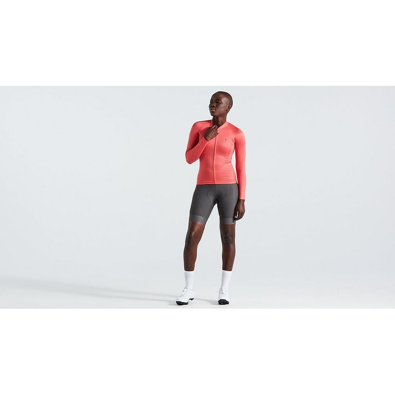 Specialized sl air solid jersey ls wmn vivid coral xs