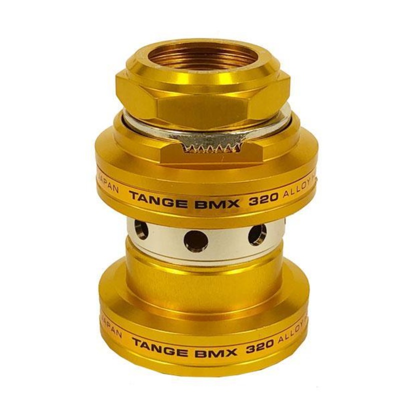 Tange Seiki MX320 1″ Threaded BMX Headset w/ 26.4mm Race – Gold – Made in Japan