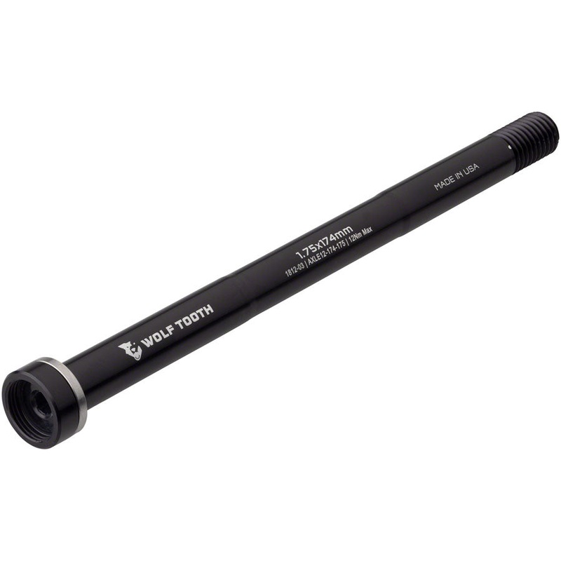 Wolf Tooth Rear Thru Axle – M12 1.75 x 174mm Black