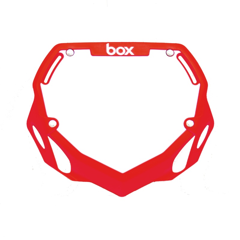 Box Two Pro BMX Number Plate – Red + White