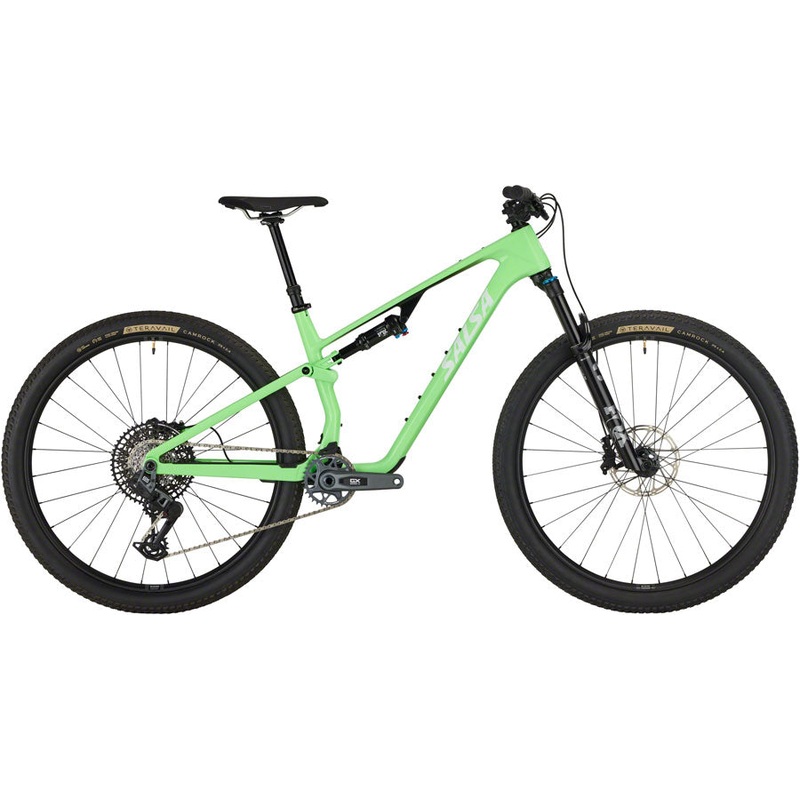 Salsa Spearfish C Deluxe GX AXS Transmission Bike – 29″ Carbon Citrus Green Medium